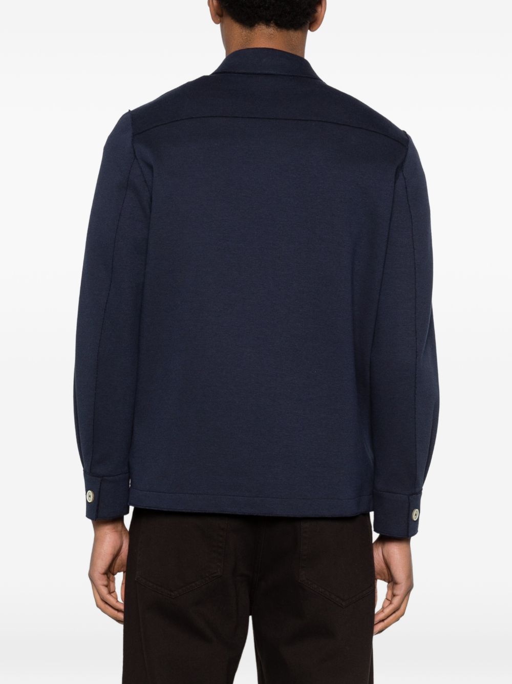 Giacca-camicia con tasche in blu Eleventy - uomo 