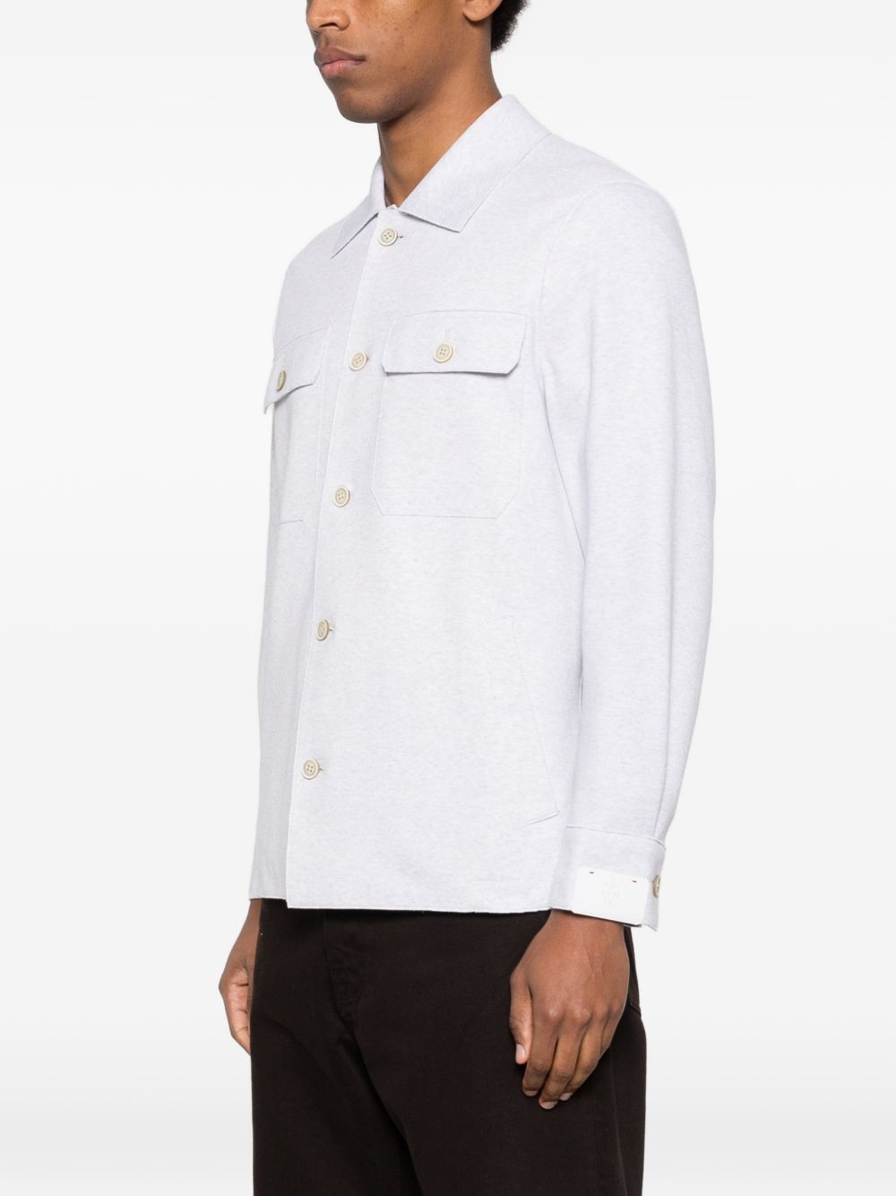 Giacca-camicia con tasche in grigio Eleventy - uomo 