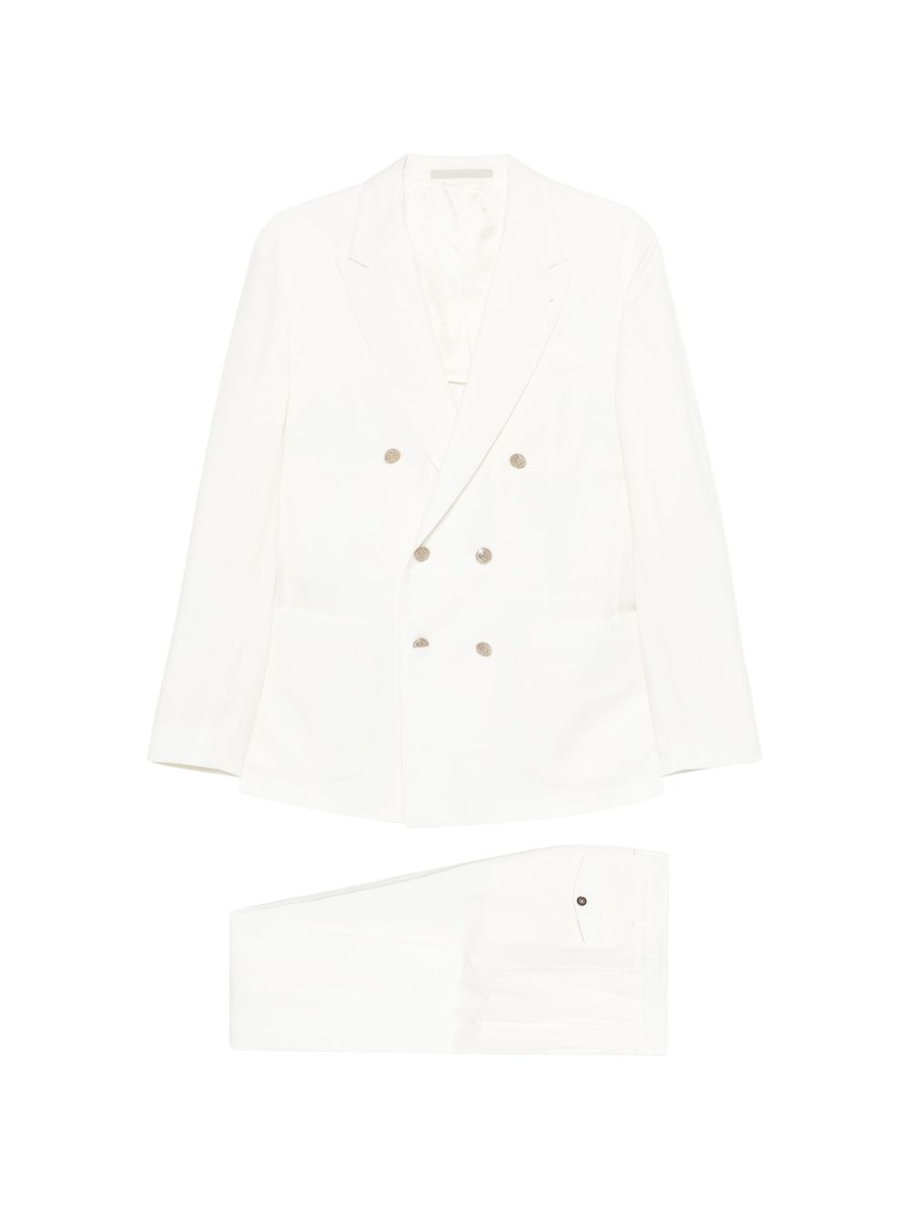 Completo doppiopetto in bianco Eleventy - uomo 