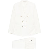 Completo doppiopetto in bianco Eleventy - uomo 