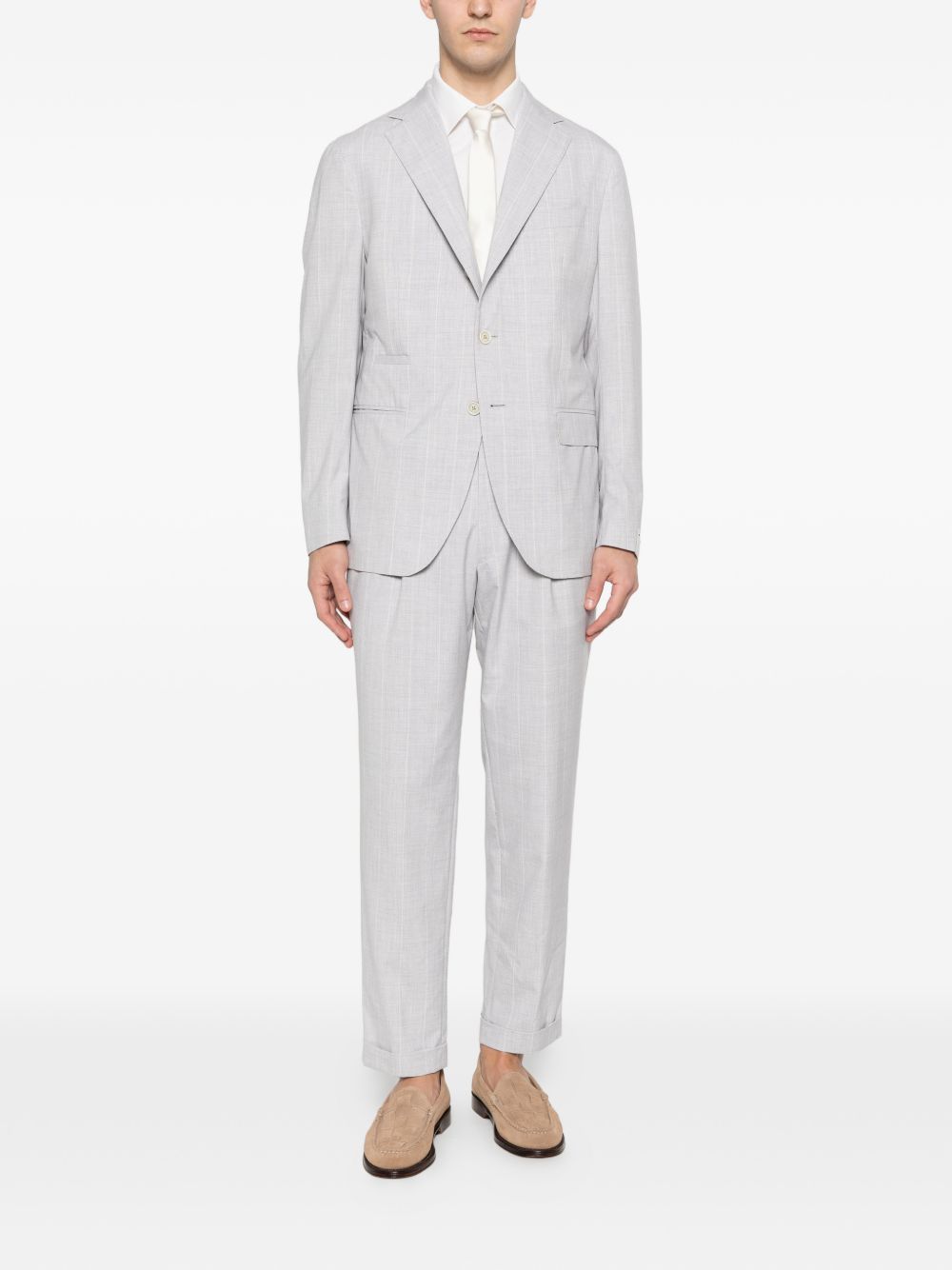 Completo monopetto in grigio Eleventy - uomo 