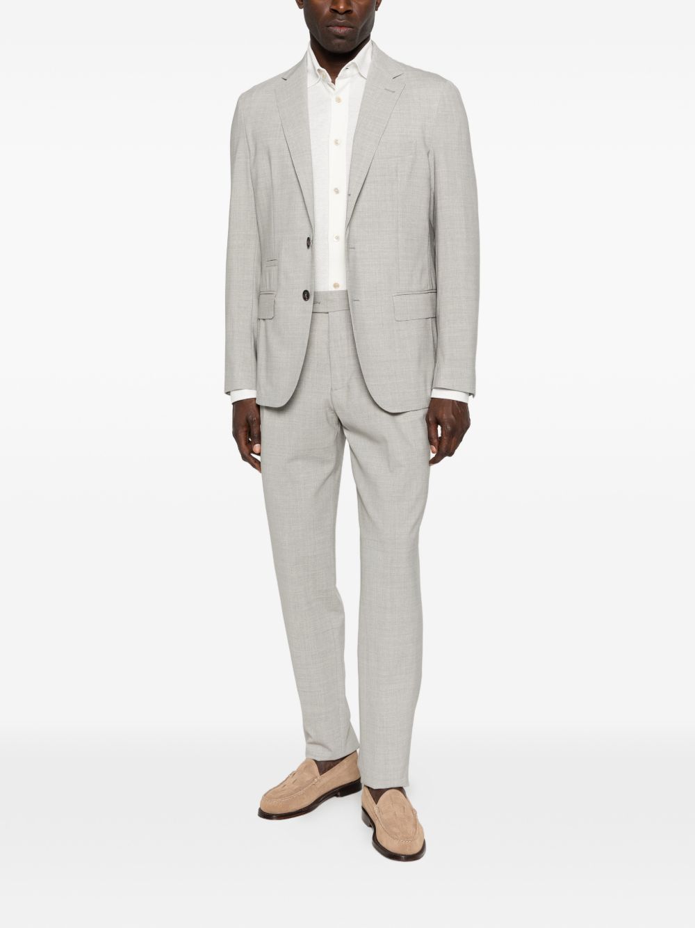 Completo monopetto in grigio Eleventy - uomo 