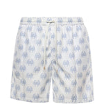 Pantaloncini da bagno con stampa granchio in bianco Eleventy - uomo 
