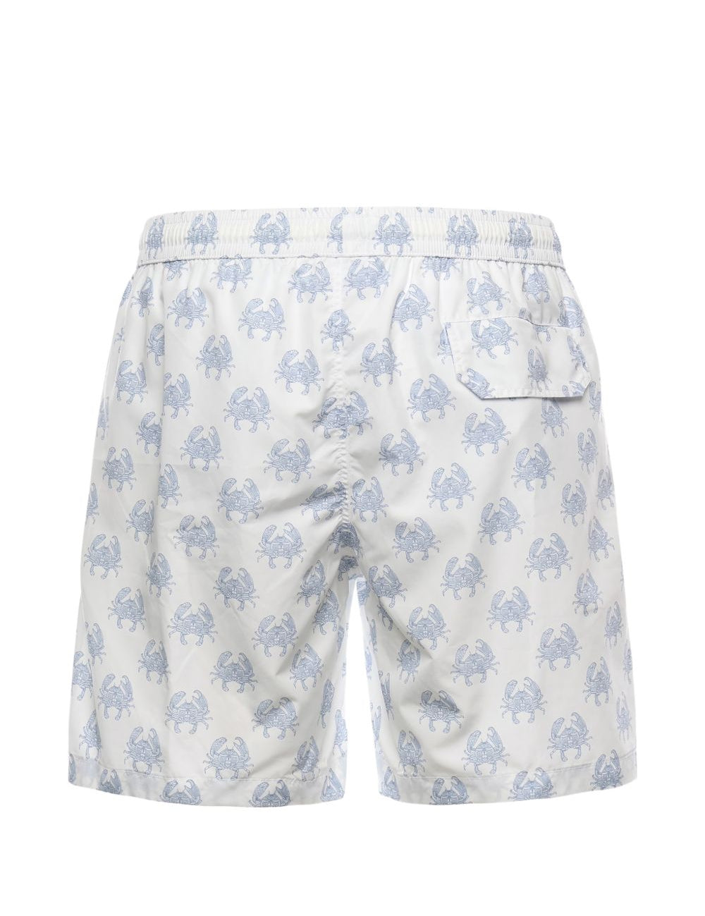 Pantaloncini da bagno con stampa granchio in bianco Eleventy - uomo 