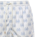Pantaloncini da bagno con stampa granchio in bianco Eleventy - uomo 