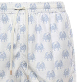 Pantaloncini da bagno con stampa granchio in bianco Eleventy - uomo 