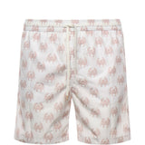 Pantaloncini da bagno con stampa granchio in bianco Eleventy - uomo 