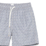 Pantaloncini da bagno con motivo geometrico in blu Eleventy - uomo 