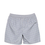 Pantaloncini da bagno con motivo geometrico in blu Eleventy - uomo 