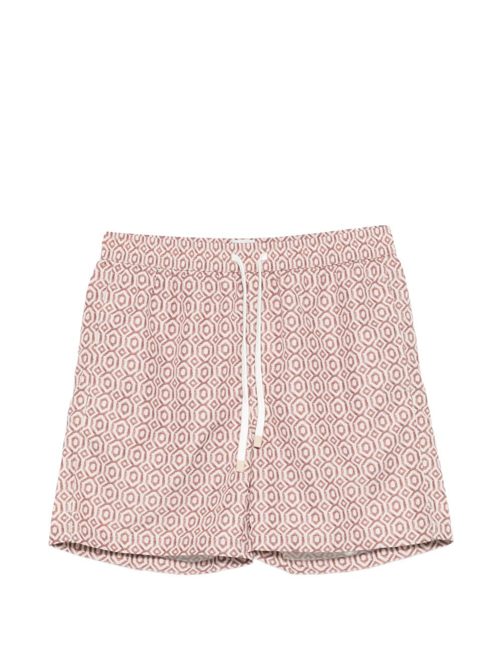 Pantaloncini da bagno con motivo geometrico in beige Eleventy - uomo 