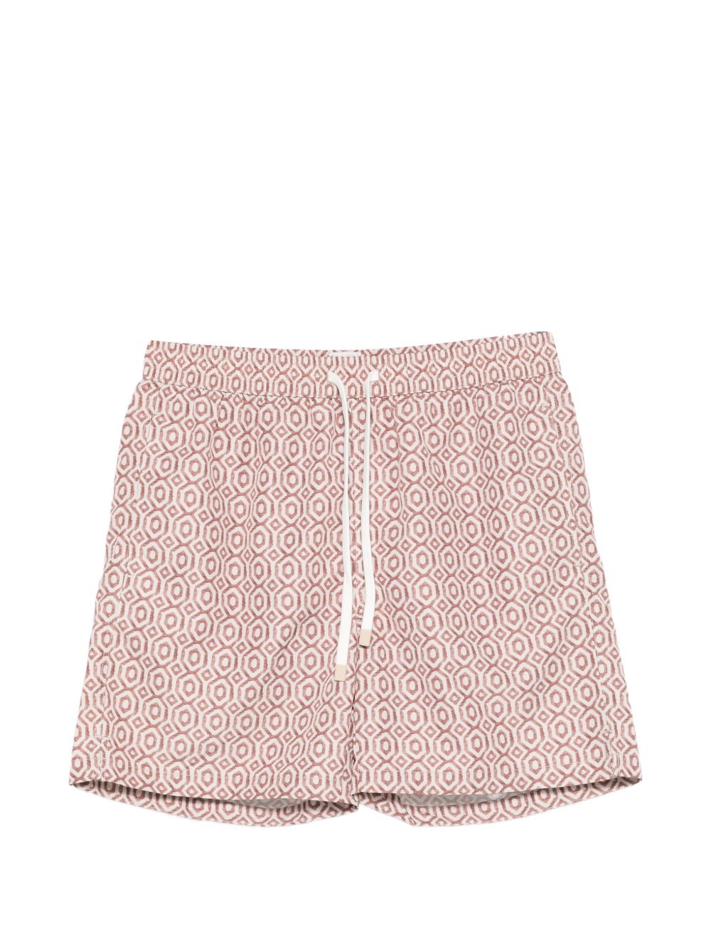 Pantaloncini da bagno con motivo geometrico in beige Eleventy - uomo 