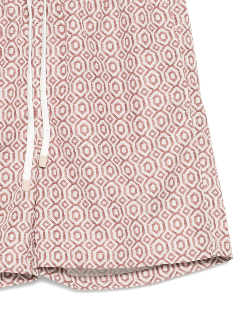Pantaloncini da bagno con motivo geometrico in beige Eleventy - uomo 