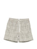 Men's Eleventy green geometric print swim shorts