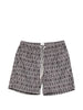 Men's Eleventy grey geometric pattern swim shorts