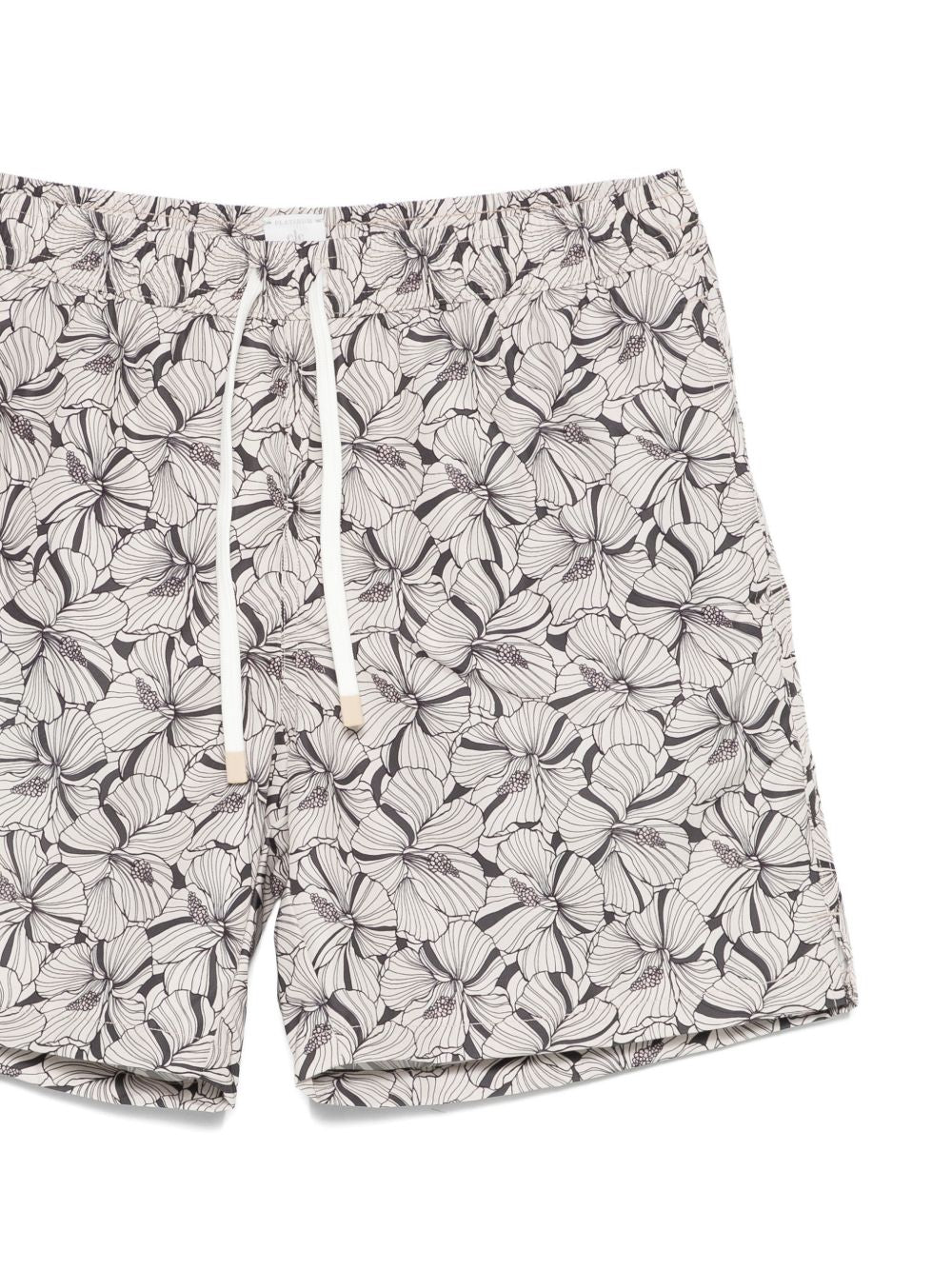 Pantaloncini da bagno con motivo geometrico in nero Eleventy - uomo 