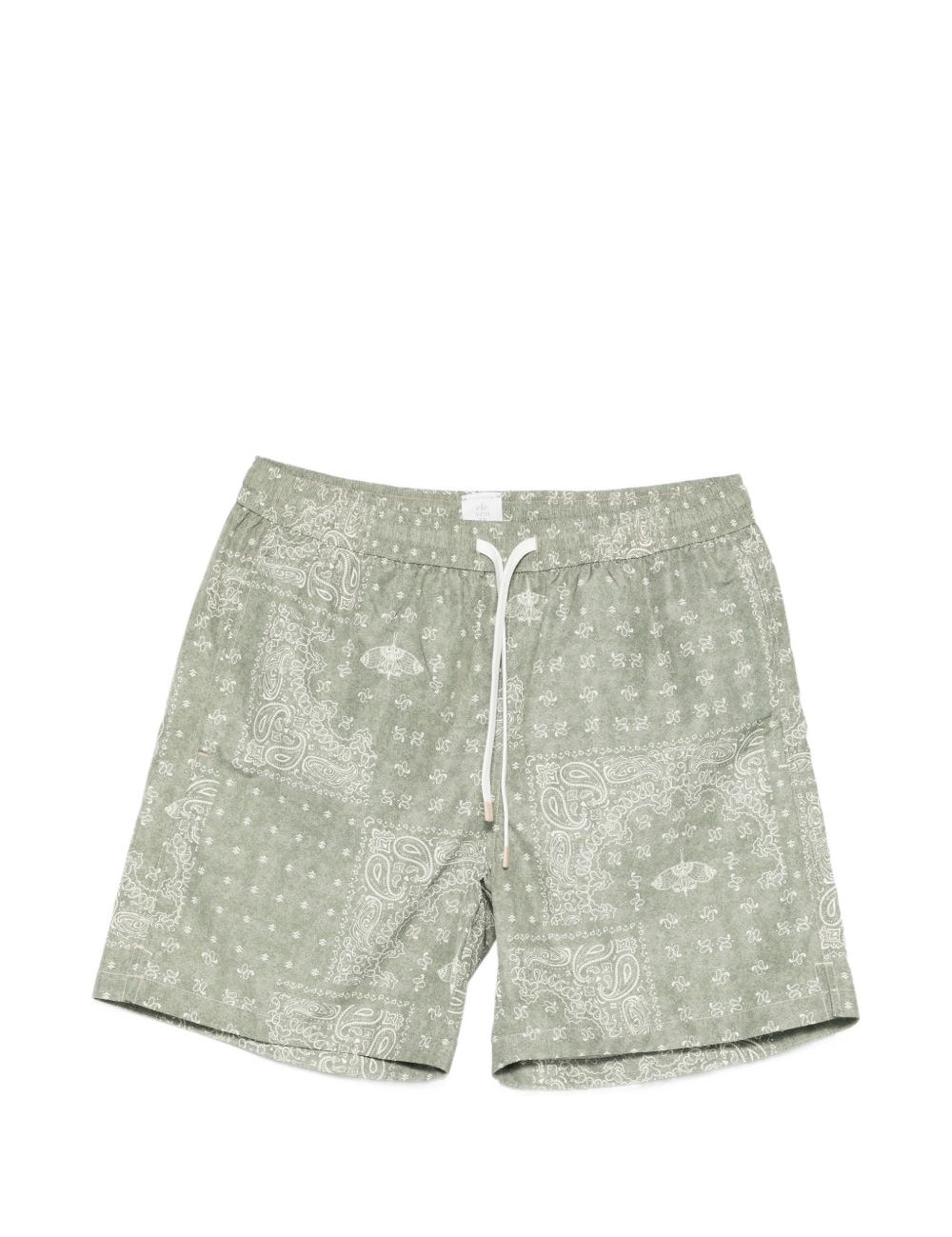 Pantaloncini da bagno con motivo paisley in verde Eleventy - uomo 