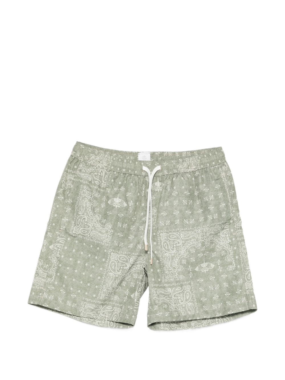 Pantaloncini da bagno con motivo paisley in verde Eleventy - uomo 