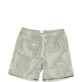 Pantaloncini da bagno con motivo paisley in verde Eleventy - uomo 