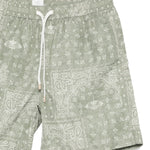 Pantaloncini da bagno con motivo paisley in verde Eleventy - uomo 