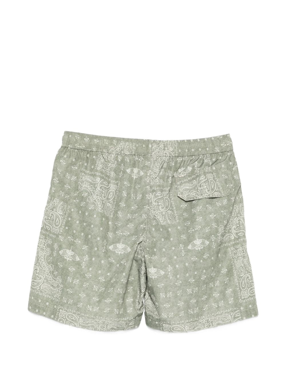 Pantaloncini da bagno con motivo paisley in verde Eleventy - uomo 