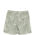 Pantaloncini da bagno con motivo paisley in verde Eleventy - uomo 