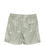 Pantaloncini da bagno con motivo paisley in verde Eleventy - uomo 