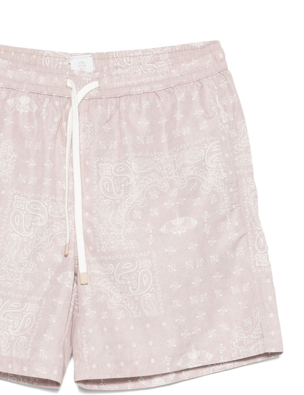 Pantaloncini da bagno con coulisse stampati in rosa Eleventy - uomo 