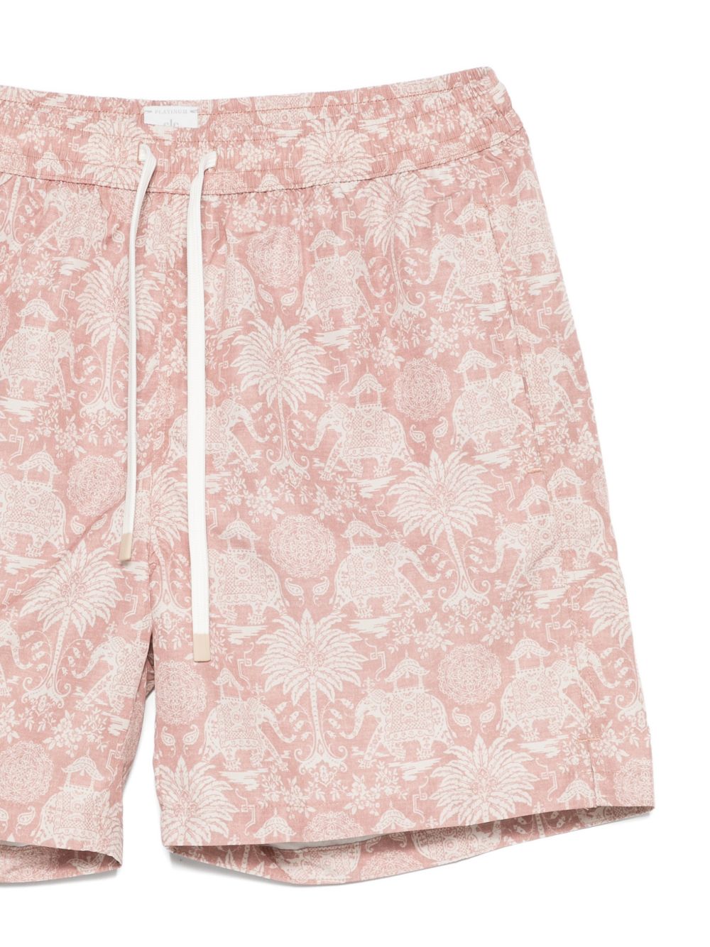 Pantaloncini da bagno con coulisse stampati in rosa Eleventy - uomo 