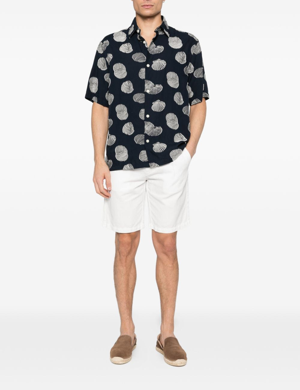 Shorts con coulisse in bianco Eleventy - uomo 