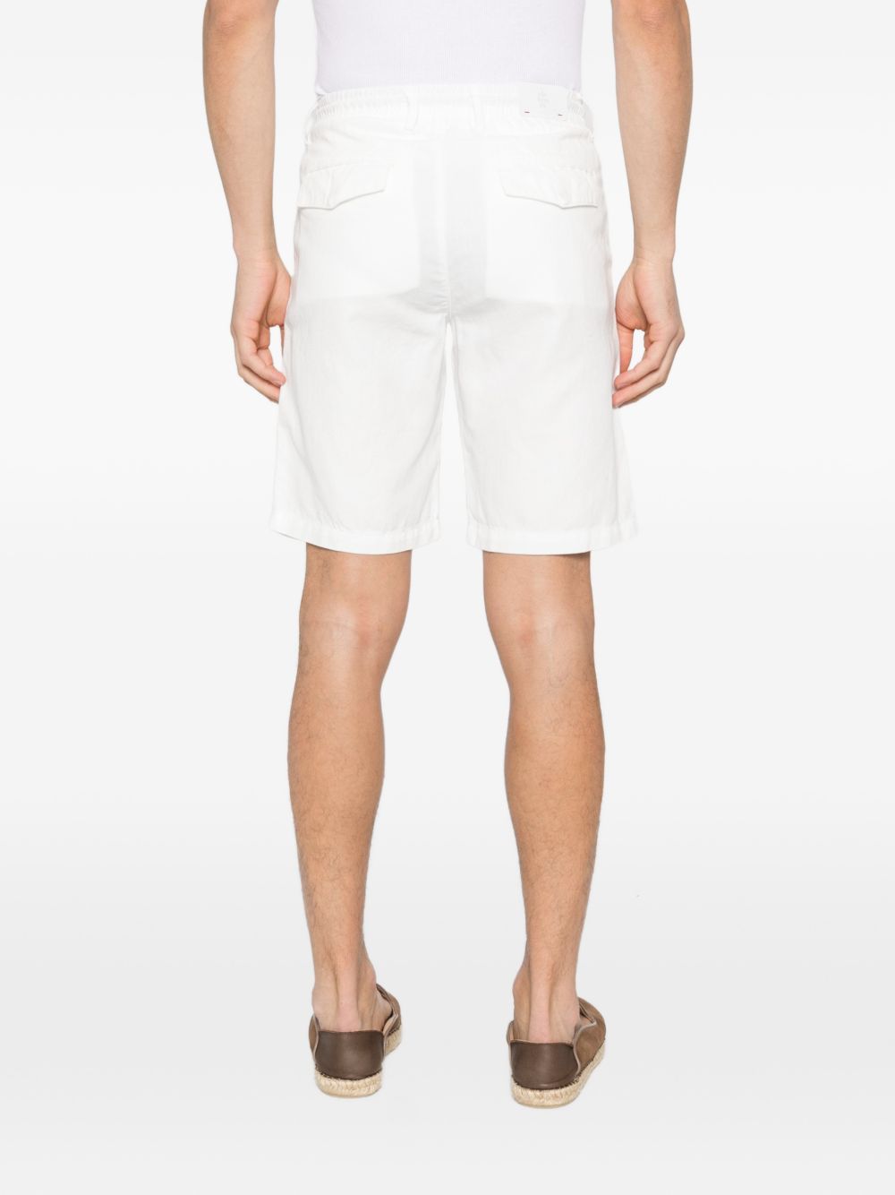 Shorts con coulisse in bianco Eleventy - uomo 