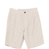 Shorts con coulisse in beige Eleventy - uomo 