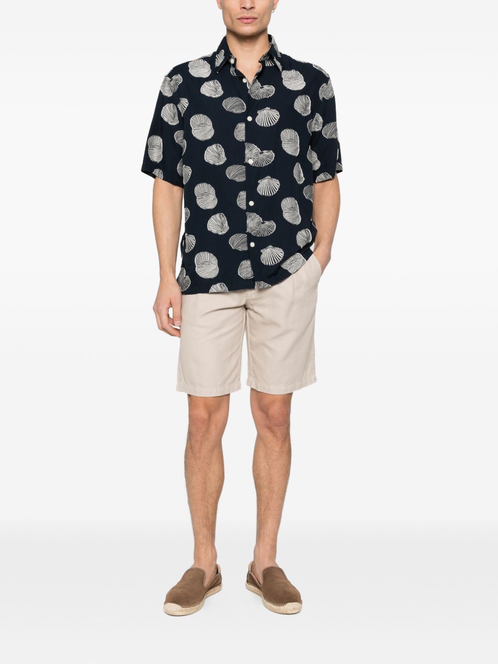 Shorts con coulisse in beige Eleventy - uomo 