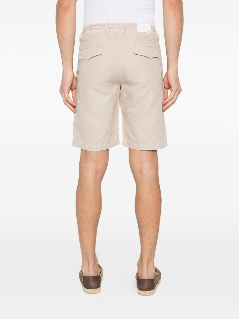 Shorts con coulisse in beige Eleventy - uomo 