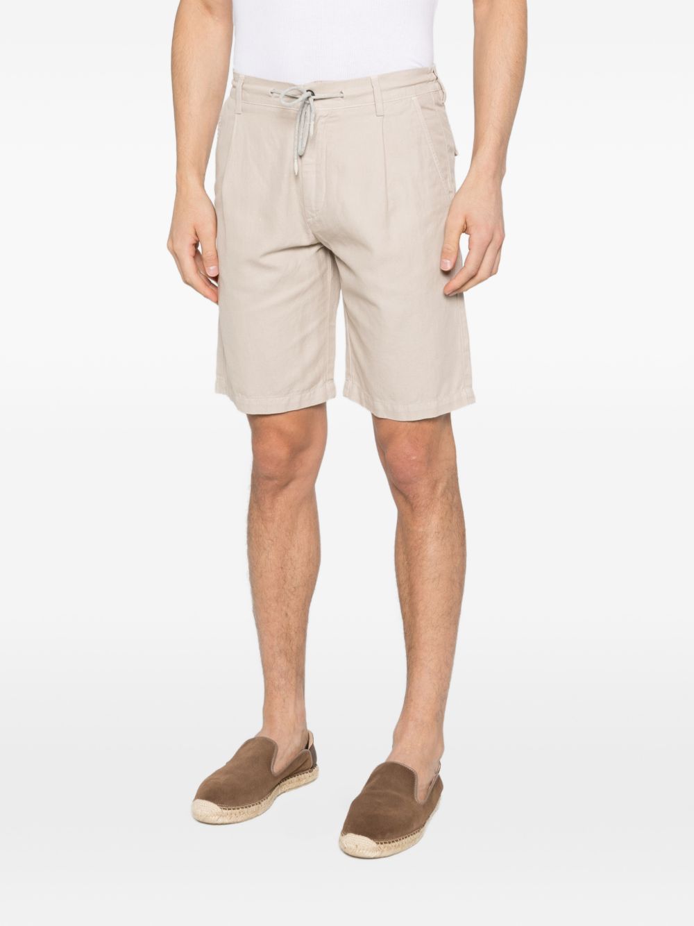 Shorts con coulisse in beige Eleventy - uomo 