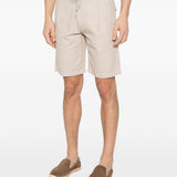 Shorts con coulisse in beige Eleventy - uomo 