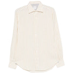 Camicia a righe in beige Eleventy - uomo 