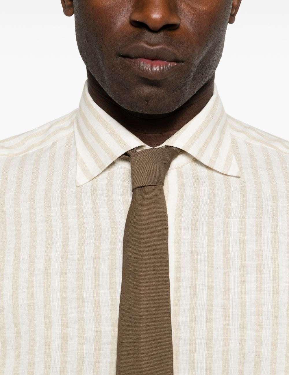Camicia a righe in beige Eleventy - uomo 