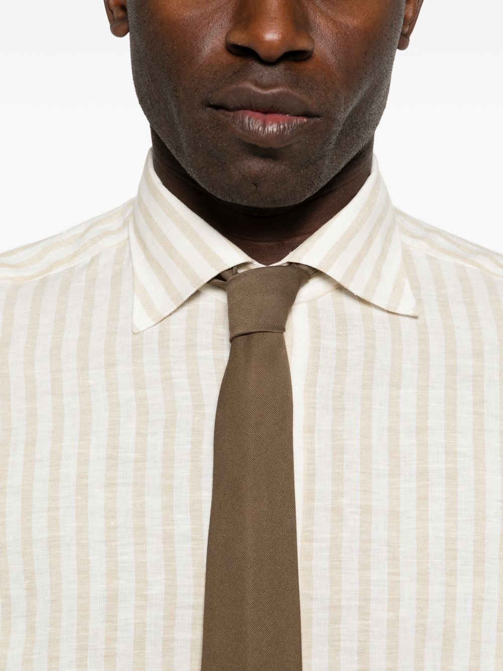 Camicia a righe in beige Eleventy - uomo 