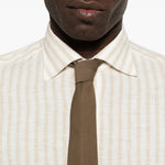 Camicia a righe in beige Eleventy - uomo 