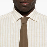 Camicia a righe in beige Eleventy - uomo 