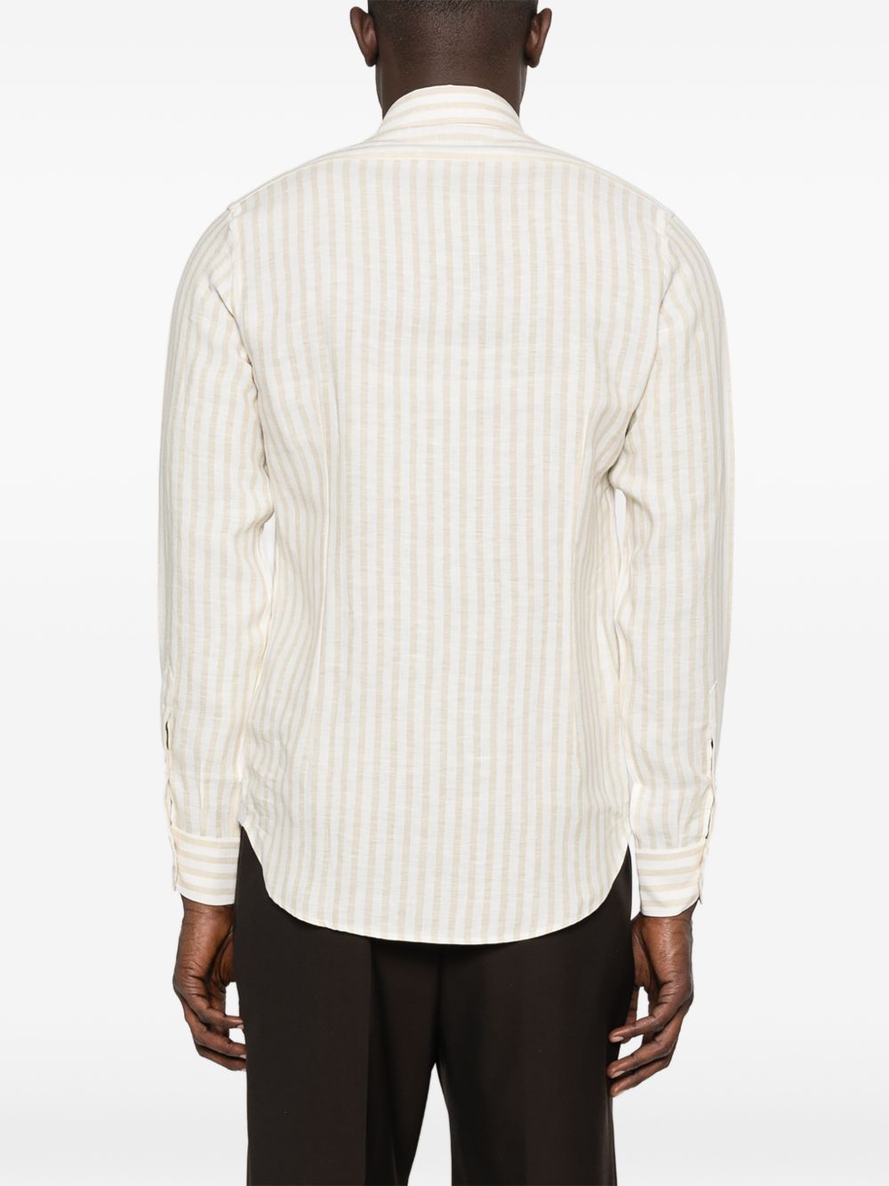 Camicia a righe in beige Eleventy - uomo 