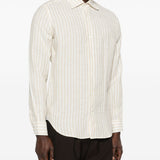 Camicia a righe in beige Eleventy - uomo 
