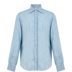 Camicia in denim in azzurro Eleventy - uomo 