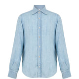 Camicia in denim in azzurro Eleventy - uomo 