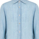 Camicia in denim in azzurro Eleventy - uomo 