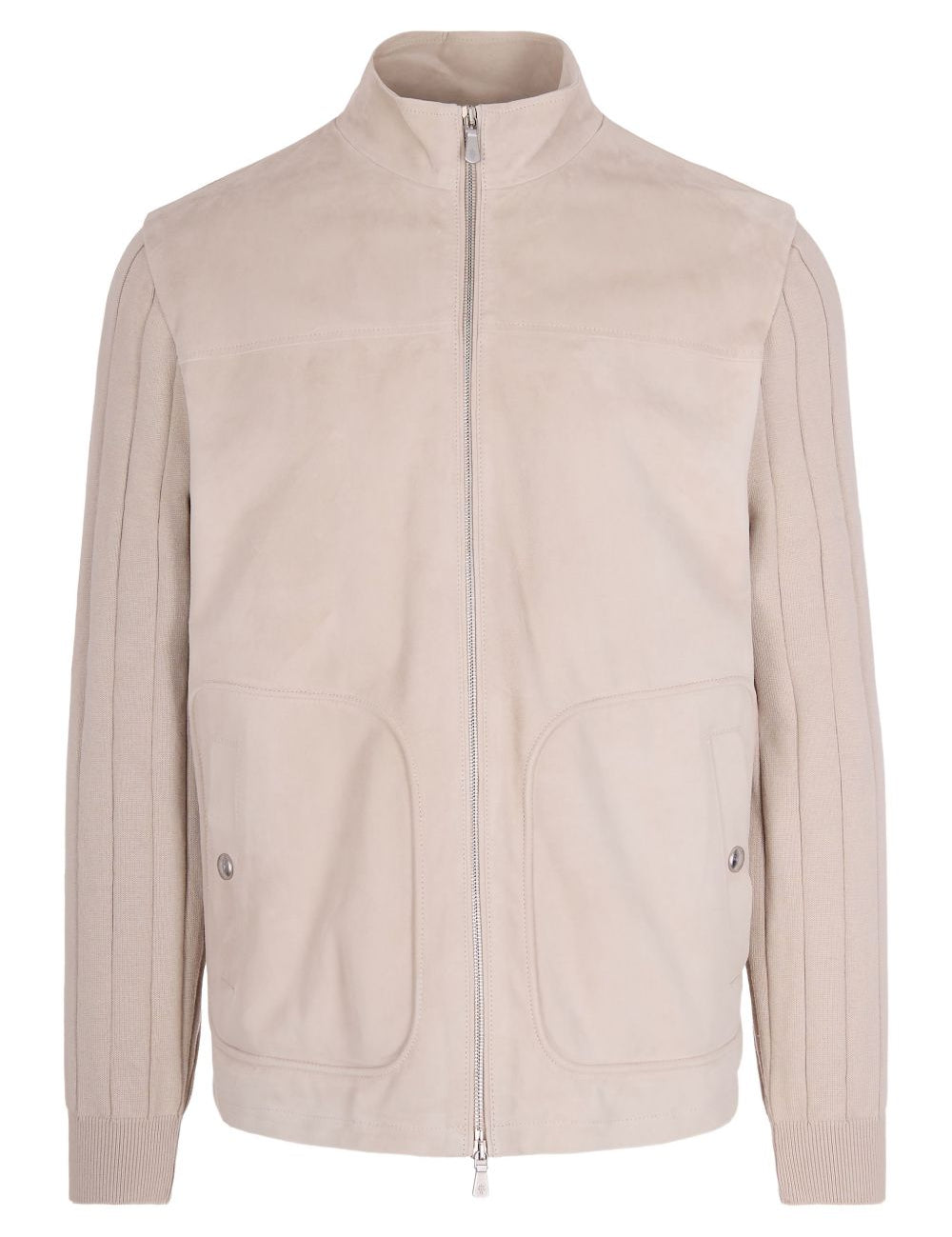 Giacca con inserti a coste in beige Eleventy - uomo 