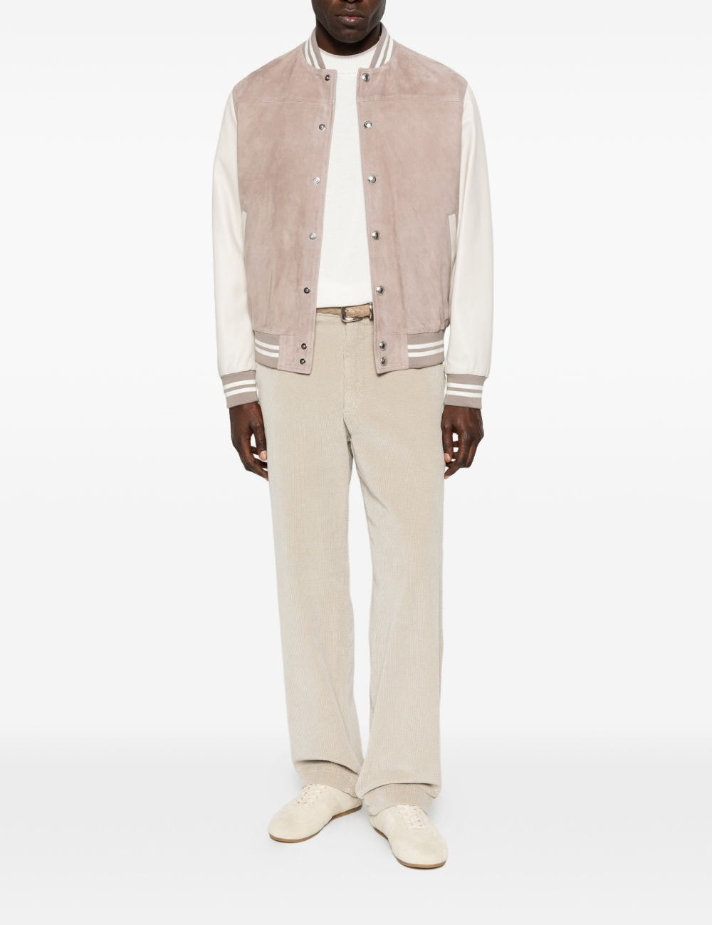 Bomber a righe in beige Eleventy - uomo 