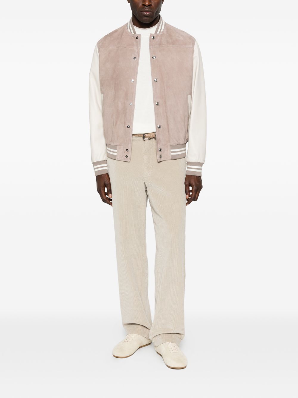 Bomber a righe in beige Eleventy - uomo 
