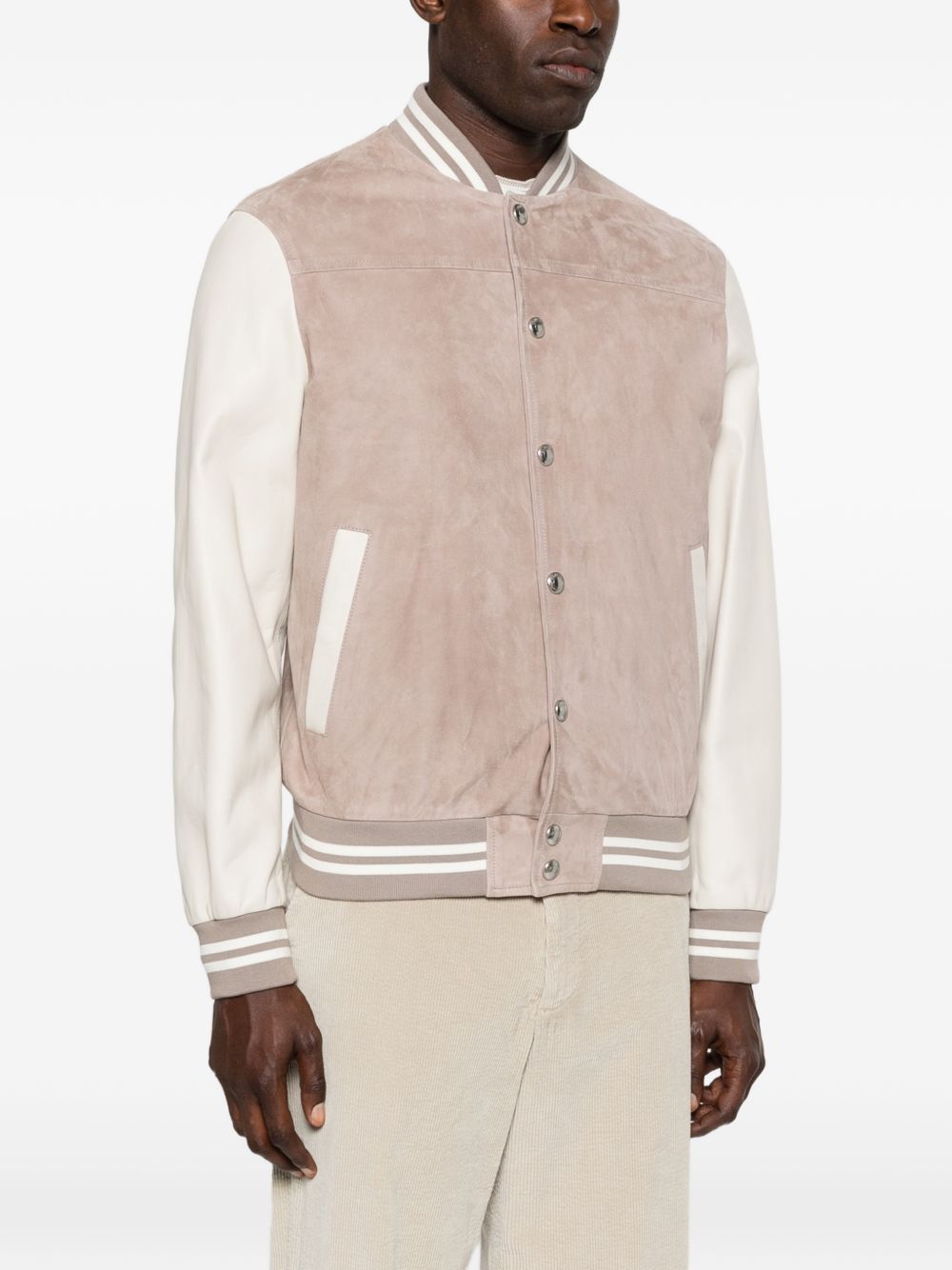 Bomber a righe in beige Eleventy - uomo 