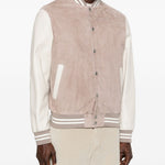 Bomber a righe in beige Eleventy - uomo 